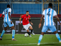 Mahmoud Trezeguet of the Egypt team plays during the Africa Cup of Nations Qualifiers match between Egypt and Botswana at 30 June Air Defenc...