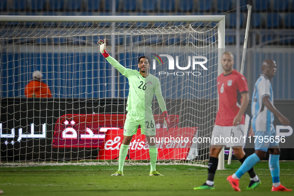 Mostafa Shobeir of the Egypt team plays during the Africa Cup of Nations Qualifiers match between Egypt and Botswana at 30 June Air Defence...