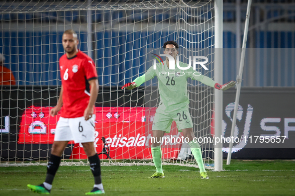 Mostafa Shobeir of the Egypt team plays during the Africa Cup of Nations Qualifiers match between Egypt and Botswana at 30 June Air Defence...