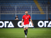 Omar Kamal of the Egypt team plays during the Africa Cup of Nations Qualifiers match between Egypt and Botswana at 30 June Air Defence Stadi...