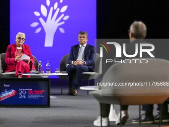 French Delegate Minister for Rural Affairs, Trade and Crafts Francoise Gatel participates in the 106th session of the Congress of Mayors org...