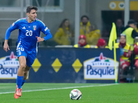 Andrea Cambiaso of Italy during the UEFA Nations League 2024/25 League A Group 2 match between Italy and France at Stadio Giuseppe Meazza on...