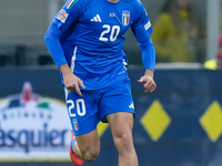 Andrea Cambiaso of Italy during the UEFA Nations League 2024/25 League A Group 2 match between Italy and France at Stadio Giuseppe Meazza on...