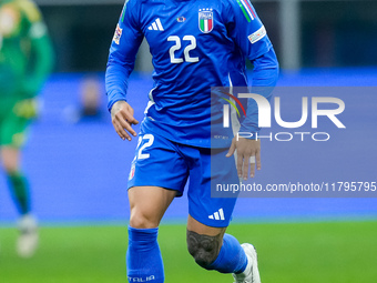 Giovanni Di Lorenzo of Italy during the UEFA Nations League 2024/25 League A Group 2 match between Italy and France at Stadio Giuseppe Meazz...