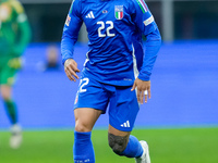 Giovanni Di Lorenzo of Italy during the UEFA Nations League 2024/25 League A Group 2 match between Italy and France at Stadio Giuseppe Meazz...