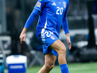 Andrea Cambiaso of Italy during the UEFA Nations League 2024/25 League A Group 2 match between Italy and France at Stadio Giuseppe Meazza on...