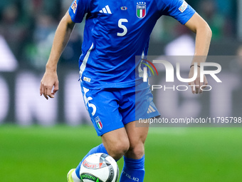 Manuel Locatelli of Italy during the UEFA Nations League 2024/25 League A Group 2 match between Italy and France at Stadio Giuseppe Meazza o...