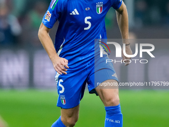 Manuel Locatelli of Italy during the UEFA Nations League 2024/25 League A Group 2 match between Italy and France at Stadio Giuseppe Meazza o...