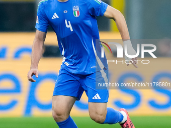 Alessandro Buongiorno of Italy during the UEFA Nations League 2024/25 League A Group 2 match between Italy and France at Stadio Giuseppe Mea...