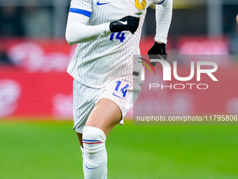 Adrien Rabiot of France during the UEFA Nations League 2024/25 League A Group 2 match between Italy and France at Stadio Giuseppe Meazza on...