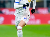 Adrien Rabiot of France during the UEFA Nations League 2024/25 League A Group 2 match between Italy and France at Stadio Giuseppe Meazza on...