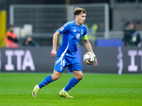 Nicolo' Barella of Italy during the UEFA Nations League 2024/25 League A Group 2 match between Italy and France at Stadio Giuseppe Meazza on...