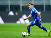 Nicolo' Barella of Italy during the UEFA Nations League 2024/25 League A Group 2 match between Italy and France at Stadio Giuseppe Meazza on...