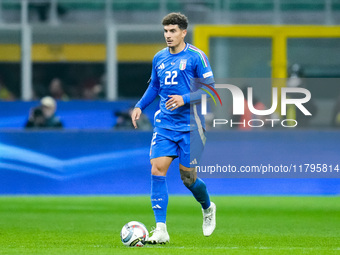 Giovanni Di Lorenzo of Italy during the UEFA Nations League 2024/25 League A Group 2 match between Italy and France at Stadio Giuseppe Meazz...