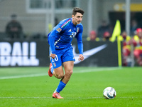 Andrea Cambiaso of Italy during the UEFA Nations League 2024/25 League A Group 2 match between Italy and France at Stadio Giuseppe Meazza on...