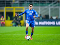 Andrea Cambiaso of Italy during the UEFA Nations League 2024/25 League A Group 2 match between Italy and France at Stadio Giuseppe Meazza on...