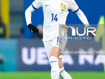 Adrien Rabiot of France during the UEFA Nations League 2024/25 League A Group 2 match between Italy and France at Stadio Giuseppe Meazza on...