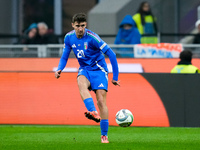 Andrea Cambiaso of Italy during the UEFA Nations League 2024/25 League A Group 2 match between Italy and France at Stadio Giuseppe Meazza on...