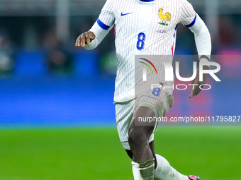 Manu Kone' of France during the UEFA Nations League 2024/25 League A Group 2 match between Italy and France at Stadio Giuseppe Meazza on Nov...