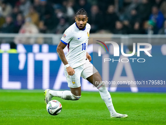 Christopher Nkunku of France during the UEFA Nations League 2024/25 League A Group 2 match between Italy and France at Stadio Giuseppe Meazz...