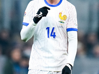 Adrien Rabiot of France looks on during the UEFA Nations League 2024/25 League A Group 2 match between Italy and France at Stadio Giuseppe M...