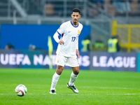 William Saliba of France during the UEFA Nations League 2024/25 League A Group 2 match between Italy and France at Stadio Giuseppe Meazza on...