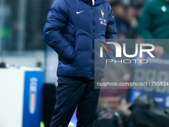 Didier Deschamps head coach of France looks on during the UEFA Nations League 2024/25 League A Group 2 match between Italy and France at Sta...