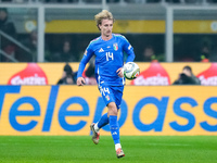 Nicolo' Rovella of Italy during the UEFA Nations League 2024/25 League A Group 2 match between Italy and France at Stadio Giuseppe Meazza on...