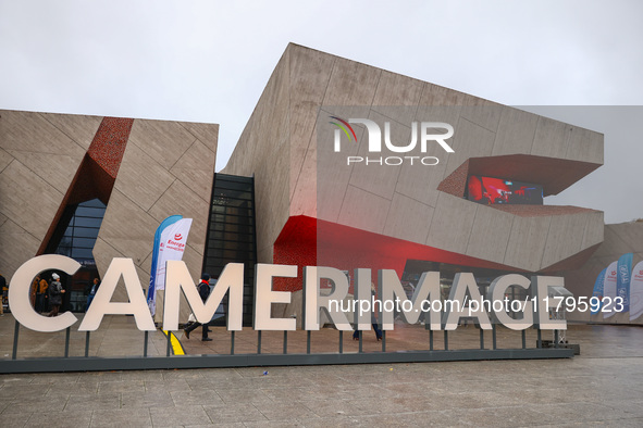 An outdoor view on the Cultural and Congress Centre Jordanki, the film festival center of the 32nd International Film Festival Energa CAMERI...