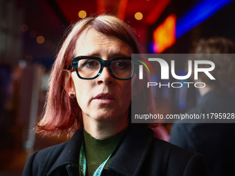 Cinematographer Bianca Cline attends the world premiere of  ' Rust ' film during the 32nd International Film Festival Energa CAMERIMAGE in T...