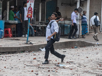 A clash erupts between students of Dhaka College and City College at Dhaka's Science Lab intersection in Dhaka, Bangladesh, on November 20,...