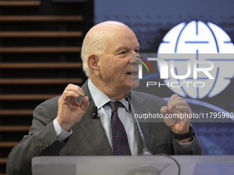 US Senator Ben Cardin (D-MD) speaks about regional migration challenges of the Western Hemisphere during a conversation at the Atlantic Coun...