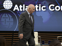 US Senator Ben Cardin (D-MD) speaks about regional migration challenges of the Western Hemisphere during a conversation at the Atlantic Coun...