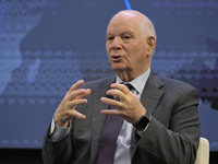 US Senator Ben Cardin (D-MD) speaks about regional migration challenges of the Western Hemisphere during a conversation at the Atlantic Coun...