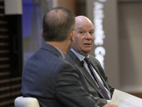 US Senator Ben Cardin (D-MD) speaks about regional migration challenges of the Western Hemisphere during a conversation at the Atlantic Coun...