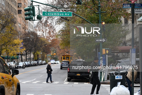 A 55-year-old man is slashed by a suspect on the Upper West Side of Manhattan, New York, United States, on November 20, 2024. At approximate...