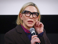 Cate Blanchett attends a panel discussion 'Widening the Lens: Inclusion and Excellence in our Industry' during the 32nd International Film F...