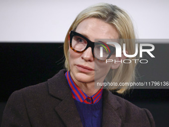 Cate Blanchett attends a panel discussion 'Widening the Lens: Inclusion and Excellence in our Industry' during the 32nd International Film F...