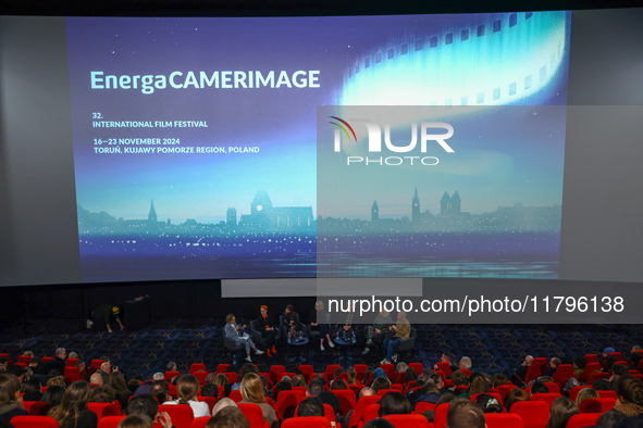 Cate Blanchett, Sandy Powell, Mandy Walker, Rodrigo Prieto, Chris Ross and Maura Delpero attend a panel discussion 'Widening the Lens: Inclu...