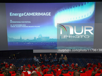 Cate Blanchett, Sandy Powell, Mandy Walker, Rodrigo Prieto, Chris Ross and Maura Delpero attend a panel discussion 'Widening the Lens: Inclu...