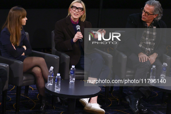 Cate Blanchett attends a panel discussion 'Widening the Lens: Inclusion and Excellence in our Industry' during the 32nd International Film F...