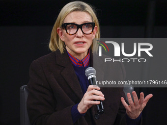 Cate Blanchett attends a panel discussion 'Widening the Lens: Inclusion and Excellence in our Industry' during the 32nd International Film F...