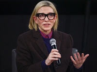 Cate Blanchett attends a panel discussion 'Widening the Lens: Inclusion and Excellence in our Industry' during the 32nd International Film F...