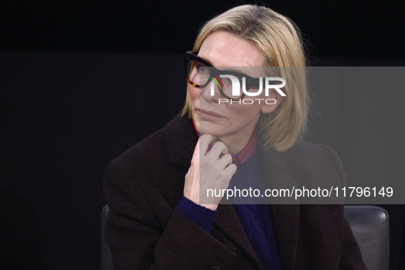 Cate Blanchett attends a panel discussion 'Widening the Lens: Inclusion and Excellence in our Industry' during the 32nd International Film F...