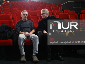 Director Joel Souza and festival director Marek Zydowicz during the world premiere of 'Rust' movie, on which set Alec Baldwin fatally shot c...