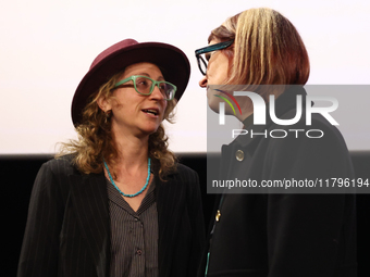 Rachel Mason and cinematographer Bianca Cline during the world premiere of 'Rust' movie, on which set Alec Baldwin fatally shot camera opera...