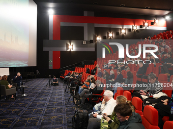 A view during the world premiere of 'Rust' movie, on which set Alec Baldwin fatally shot camera operator Halyna Hutchins, at Camerimage Fest...