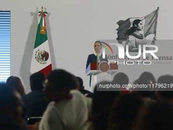 Mexico's President Claudia Sheinbaum Pardo speaks about sending three secondary laws of the Judiciary to the Mexican congress, as well as th...