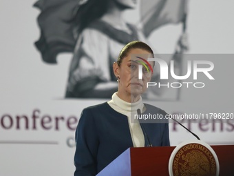 Mexico's President Claudia Sheinbaum Pardo speaks about sending three secondary laws of the Judiciary to the Mexican congress, as well as th...