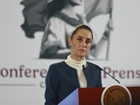 Mexico's President Claudia Sheinbaum Pardo speaks about sending three secondary laws of the Judiciary to the Mexican congress, as well as th...